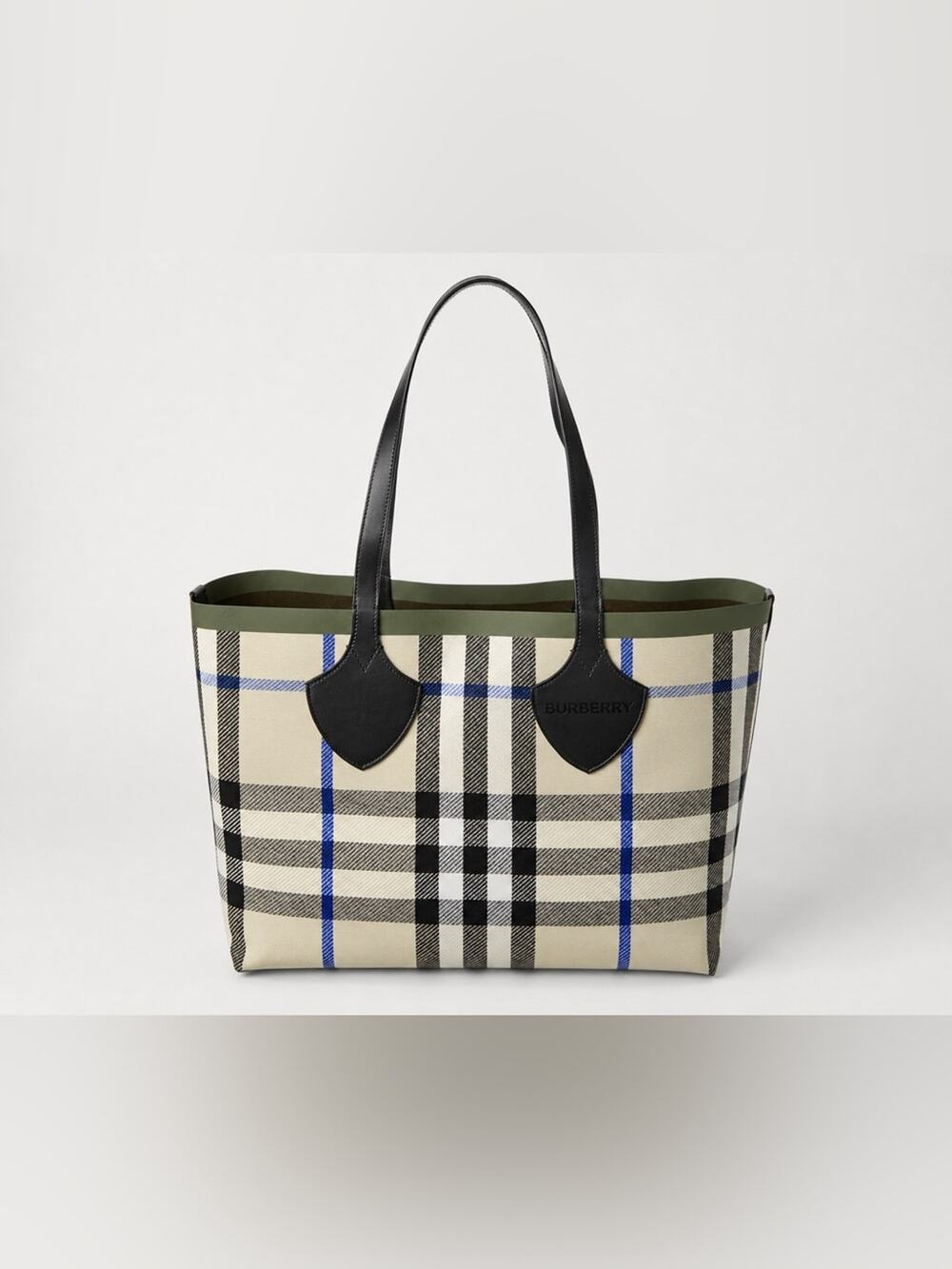 Burberry Reversible Check Canvas Tote Bag